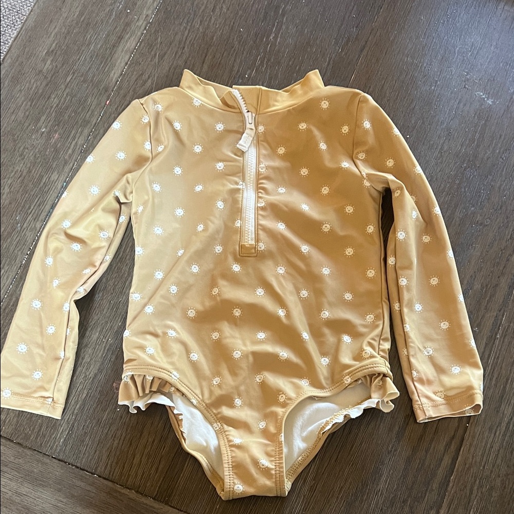 Sunshine Floral Kids Swim One Piece